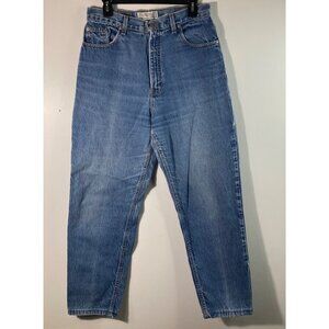 Womens Vintage 70s Abercrombie & Fitch Girls Fit High Rise Straight Jeans 31" Bl